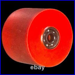 Vintage 1970's Powerflex 3 Skateboard Wheels 58mm 78a Orange Original Old School
