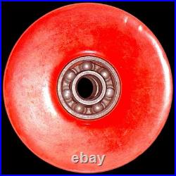 Vintage 1970's Powerflex 3 Skateboard Wheels 58mm 78a Orange Original Old School