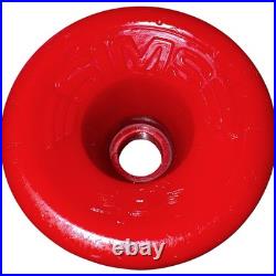Vintage 1970's Sims Snake Conical Skateboard Wheels Original In Yellow & Red