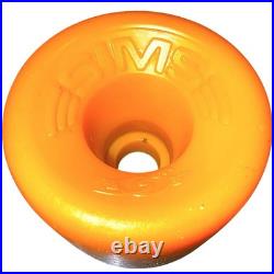 Vintage 1970's Sims Snake Conical Skateboard Wheels Original In Yellow & Red