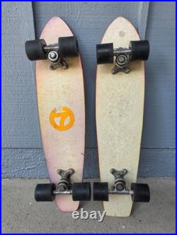 Vintage 1970's Sport Fun Birds & Sunset 2 Fiberglass Skateboards Clean Original