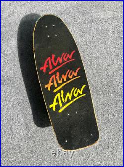 Vintage 1970's Tony Alva skateboard with red tri-logo