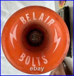 Vintage 1970s Aluminum Slalom Skateboard Downhill Bel-Air Bolts Wheels 23