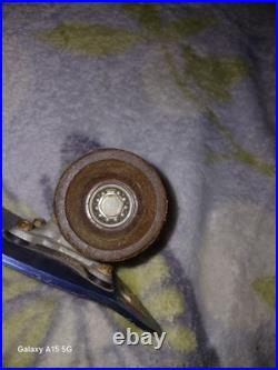 Vintage 1970s Anodized Blue Aluminum Skateboard 23 1/2 Long