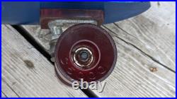 Vintage 1970s Anodized Blue Aluminum Skateboard 25 1/2 Long