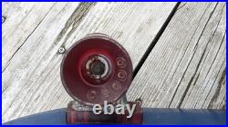 Vintage 1970s Anodized Blue Aluminum Skateboard 25 1/2 Long