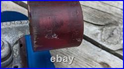 Vintage 1970s Anodized Blue Aluminum Skateboard 25 1/2 Long