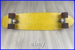 Vintage 1970s Fiber Glass Skateboard Stud-Trucks and Road Rider Style Wheels