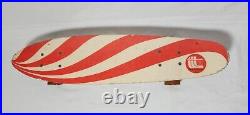 Vintage 1970s Fiberglass Skateboard Deck Cool Graphic Rare Trio Sports Inc GC