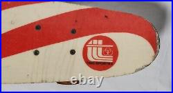 Vintage 1970s Fiberglass Skateboard Deck Cool Graphic Rare Trio Sports Inc GC