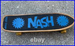 Vintage 1970s NASH Tuf-Top Skateboard Saw Blades w Park Trucks Yellow Wheels