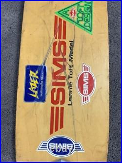 Vintage 1970s Sims Lonnie Toft Model Skateboard LAZER Trucks Kryptonics Wheels