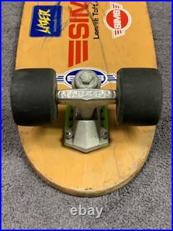 Vintage 1970s Sims Lonnie Toft Model Skateboard LAZER Trucks Kryptonics Wheels