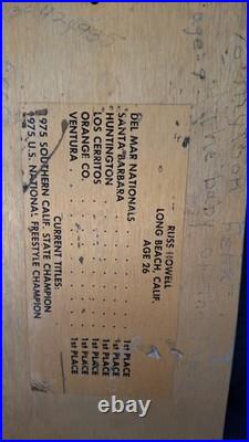 Vintage 1970s Skateboard Alluminum Deck Only Russ Howell