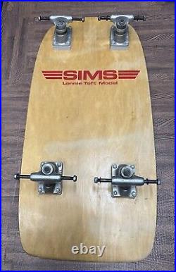 Vintage 1978 Sims Lonnie Toft Model 8 Wheel Skateboard Tracker Trucks