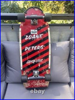 Vintage 1980 Duane Peters Skateboard (very Rare 8 Bar Version)