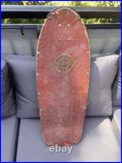 Vintage 1980 Duane Peters Skateboard (very Rare 8 Bar Version)