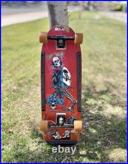 Vintage 1980 Powell Peralta Skull & Sword Complete Thunder Trucks Rat Bones NMB
