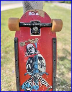Vintage 1980 Powell Peralta Skull & Sword Complete Thunder Trucks Rat Bones NMB