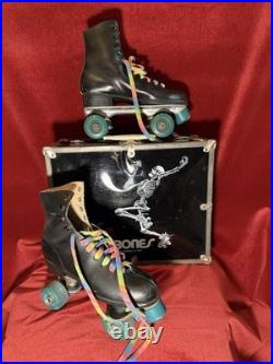 Vintage 1980 Powell Rollerbones Hard Case for Roller Skates Or Skateboards. Rare