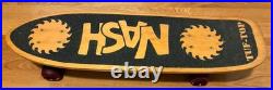 Vintage 1980's Nash Skateboard Wood Deck Original Park Trucks Red Wheels Mint