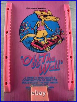 Vintage 1980's OFF THE WALL Skateboard Pink RARE