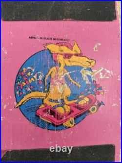 Vintage 1980's OFF THE WALL Skateboard Pink RARE