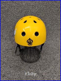 Vintage 1980's Pro-Tec Water Sports Helmet Model Yellow BMX Skateboarding USA