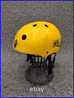 Vintage 1980's Pro-Tec Water Sports Helmet Model Yellow BMX Skateboarding USA