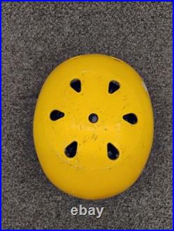Vintage 1980's Pro-Tec Water Sports Helmet Model Yellow BMX Skateboarding USA