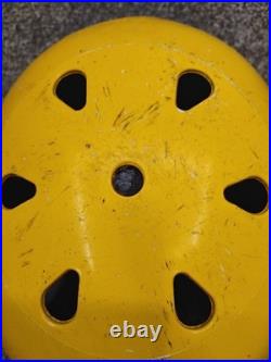 Vintage 1980's Pro-Tec Water Sports Helmet Model Yellow BMX Skateboarding USA