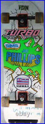 Vintage 1980's Sims Jeff Phillips Pro Breakout Powell Peralta Wheels Skateboard Vintage 1980's Sims Jeff Phillips Pro Breakout Powell Peralta Wheels Skateboard