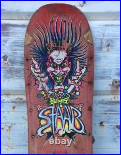 Vintage 1980's Sims Kevin Stabb Mad Scientist Skateboard