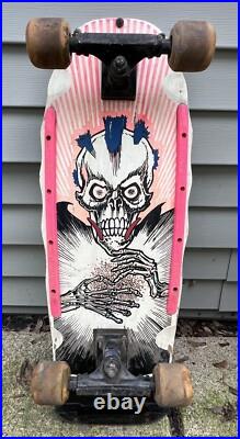 Vintage 1980's Thor Skateboard Skeleton Punk Shred Gear Concave Original Parts