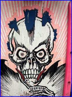 Vintage 1980's Thor Skateboard Skeleton Punk Shred Gear Concave Original Parts