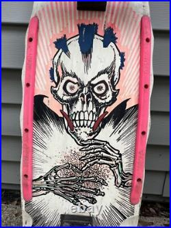 Vintage 1980's Thor Skateboard Skeleton Punk Shred Gear Concave Original Parts