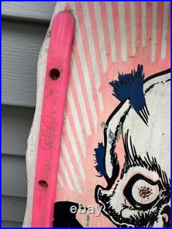 Vintage 1980's Thor Skateboard Skeleton Punk Shred Gear Concave Original Parts