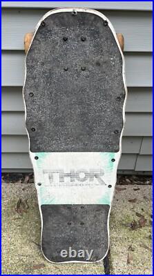 Vintage 1980's Thor Skateboard Skeleton Punk Shred Gear Concave Original Parts