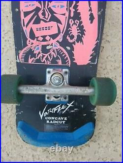 Vintage 1980's Variflex Voodoo Skateboard Witch Dr. Pink Neon Retro