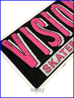 Vintage 1980's Vision Skateboard Banner/ 47 x 24 / One Sided/ Collectors Item