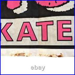 Vintage 1980's Vision Skateboard Banner/ 47 x 24 / One Sided/ Collectors Item