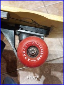Vintage 1980s Dominion Firefly Retro Complete Old School Skateboard Variflex DSC