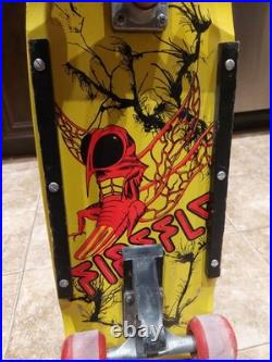 Vintage 1980s Dominion Firefly Retro Complete Old School Skateboard Variflex DSC