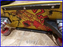 Vintage 1980s Dominion Firefly Retro Complete Old School Skateboard Variflex DSC