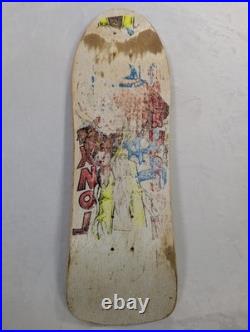 Vintage 1980s H-Street Tony Magnusson LION Skateboard Deck Hell Bat Logo T-Mag