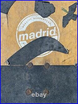 Vintage 1980s Madrid Mike Smith Skateboard Phoenix Gullwing Trucks Powell Wheels