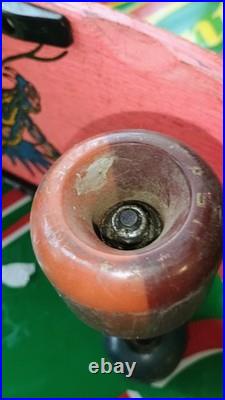 Vintage 1980s NASH Executioner Skateboard Rare Pink Blue Complete Dragon Skulls