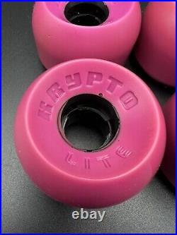 Vintage 1980s NOS KRYPTONICS KRYPTO LITE Skateboard Wheels Rare 80s Powell Pink