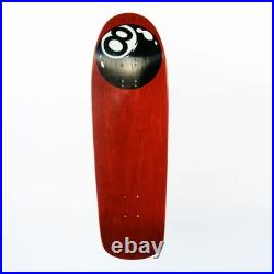 Vintage 1980s New School Skateboards NOS New School 8 Ball Deck Red Stain NOS