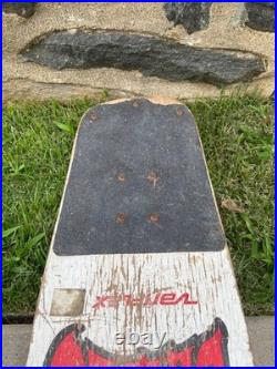Vintage 1980s OG Variflex Diablo Red Devil White Complete Skateboard 80's Vintage 1980s OG Variflex Diablo Red Devil White Complete Skateboard 80's